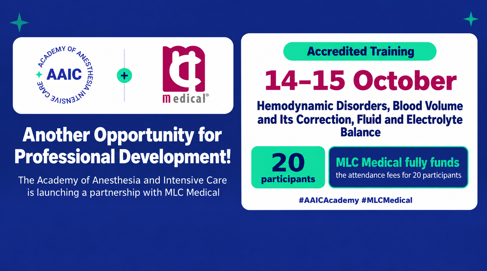 Academy of Anesthesia and Intensive Care Partners with MLC Medical to Support Professional Development